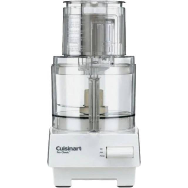 Cuisinart Pro Classic 7-Cup Food Processor with Multicolor 12-Piece Knife Set in White