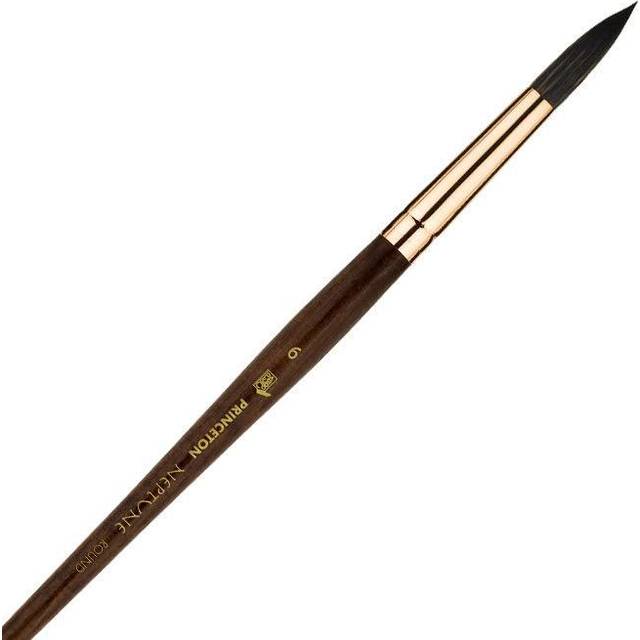 Princeton : Neptune : Synthetic Squirrel : Watercolour Brush : Series 4750 : Short Handle : Round : Size 6