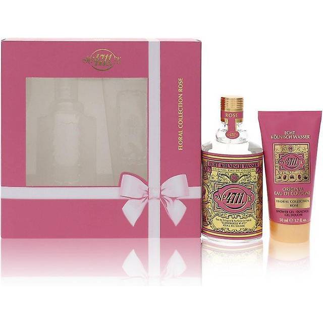 4711 Floral Rose Collection unisex Eau De Cologne Spray Shower Gel For Women Gift Set