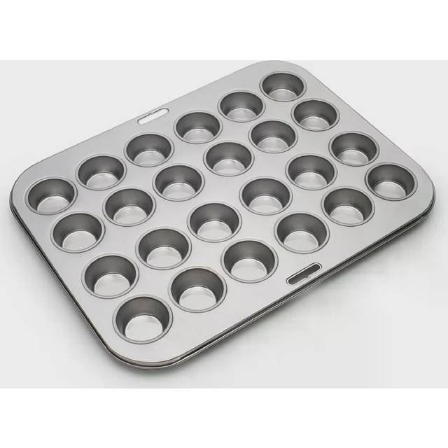Fox Run Mini Muffin and Cupcake Pan  10.5 x 13.75 x 1.5 inches  24 Cup