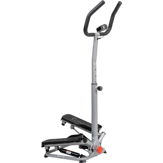 Sunny Health and Fitness Twister Stepper Machine, höjdjusterbar Stepper, Trappstegsträning med styre och LCD-skärm, Inomhushem Gym Träningsutrustning - SF-S020027