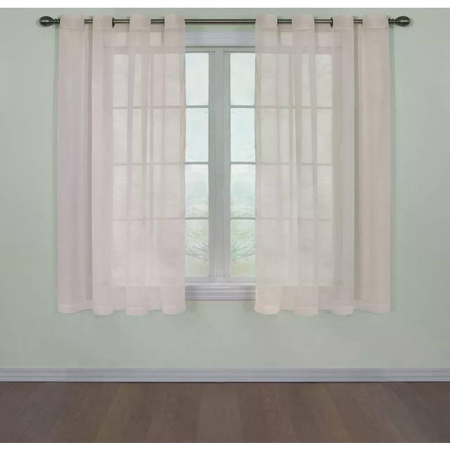 CurtainFresh Odor Neutralizing Sheer Voile Grommet Window Curtain for