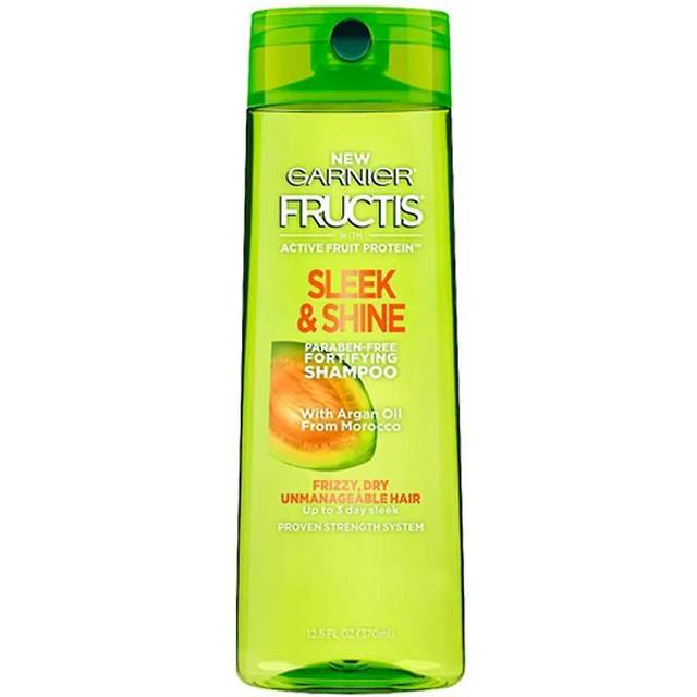 Fructis Sleek & Shine Shampoo, Frizzy, Dry, Unmanageable Hair, 12.5 fl. oz. 12.5 Fluid Ounce