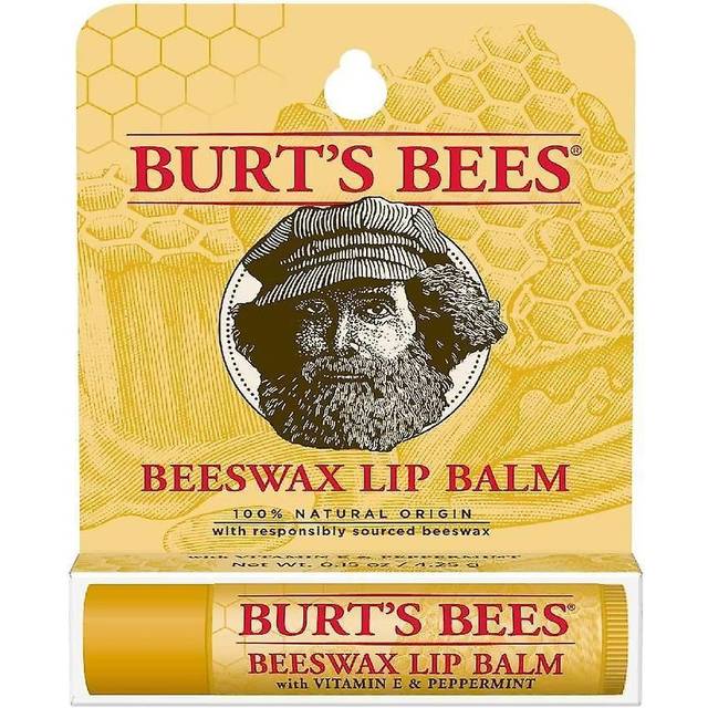 Burt's Bees 100% Natural Moisturizing Lip Balm - Original Beeswax with Vitamin E & Peppermint Oil 0.15 oz