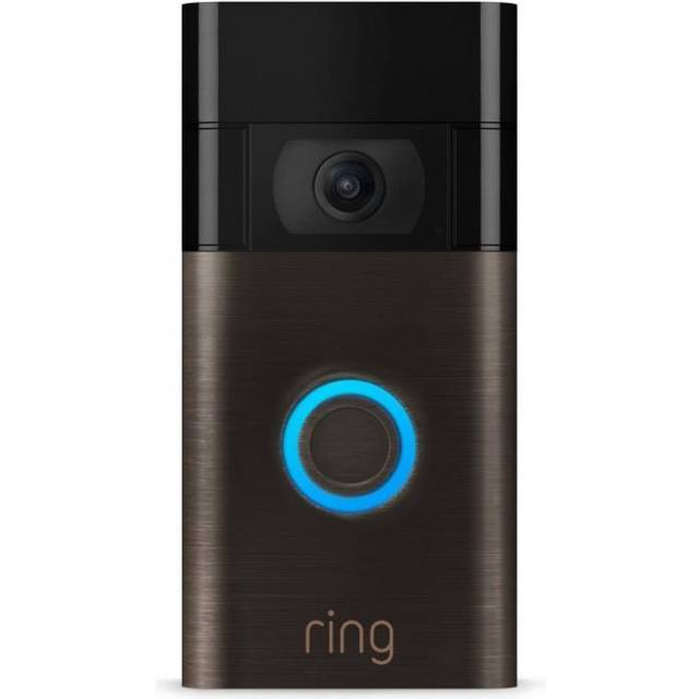 Ring video doorbell (2nd gen) 1080p hd advanced motion detection venetian bronze