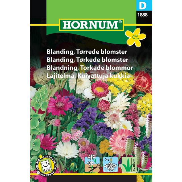 Hornum Tørrede Blomster Blanding Blomsterfrø
