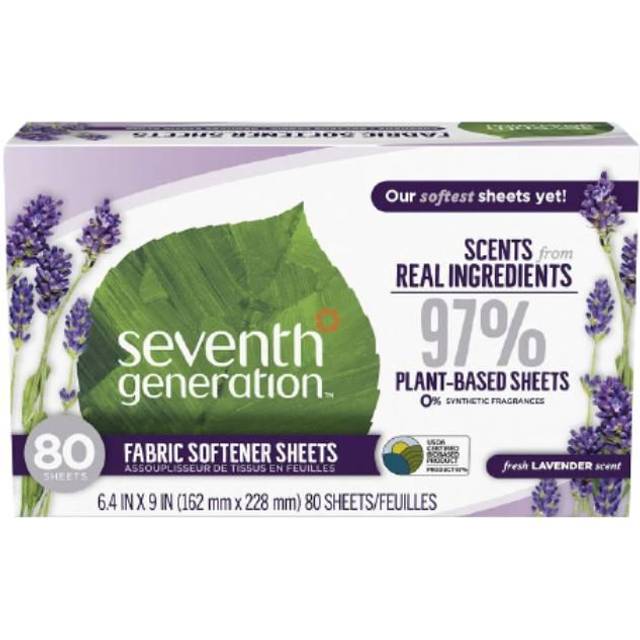 Seventh Generation  Fabric Softener Sheets  Fresh Lavender  80 Sheets
