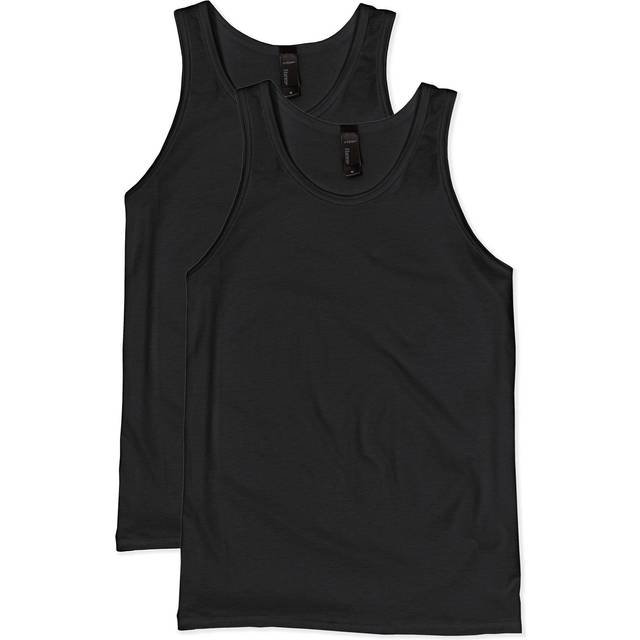 Hanes mens X-temp Tank Top 2 Pack Shirt  Black  3X-Large US