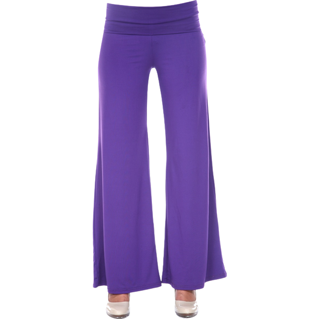 White Mark Palazzo Pants, Purple - Small