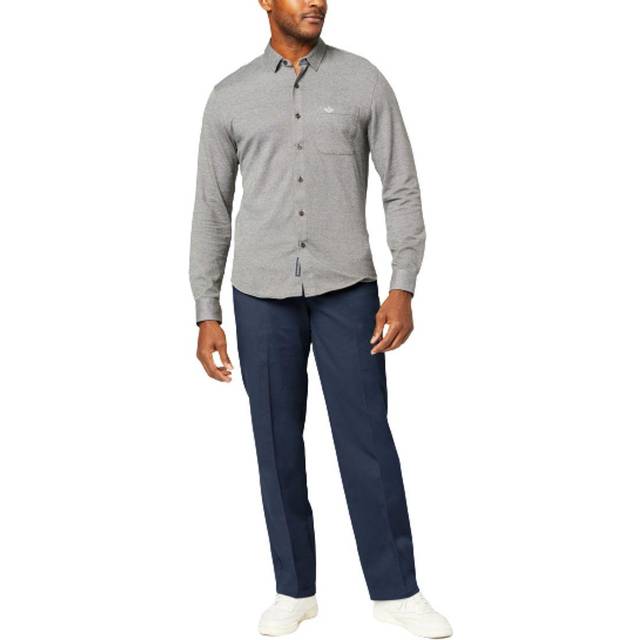 Dockers Men's Classic Fit Workday Khaki Smart 360 Flex Pants Standard and Big & Tall  Pembroke  32W x 30L