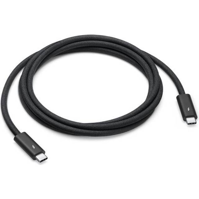 Apple Thunderbolt 4 Pro - Thunderbolt-kabel - 24 pin USB-C (hane) till 24 pin USB-C (hane) - USB 3.2 / USB4 / Thunderbolt 3 / Thunderbolt 4 / DisplayPort - 1.8 m - stöd för kedjekoppling, aktiv - svart