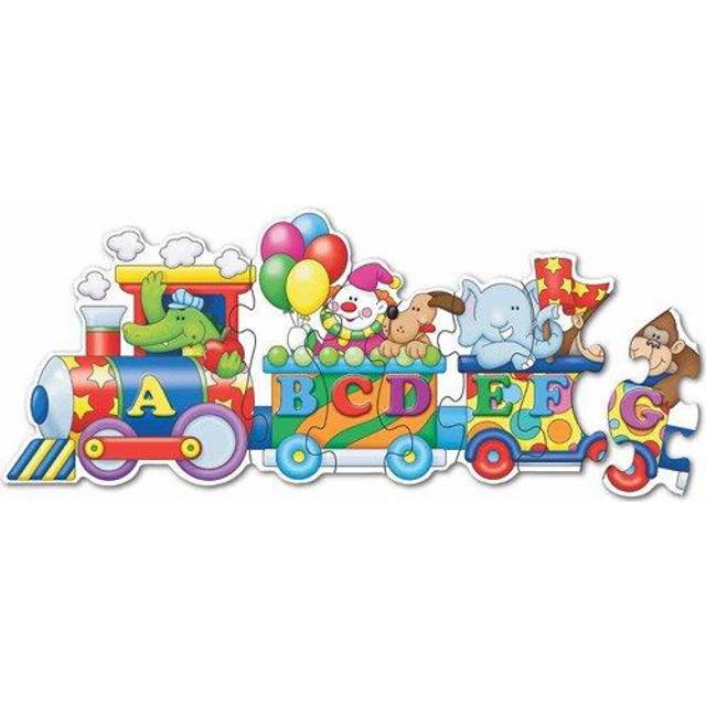 Puzzle Doubles! - ABC & 123 Trains: 60 Pcs
