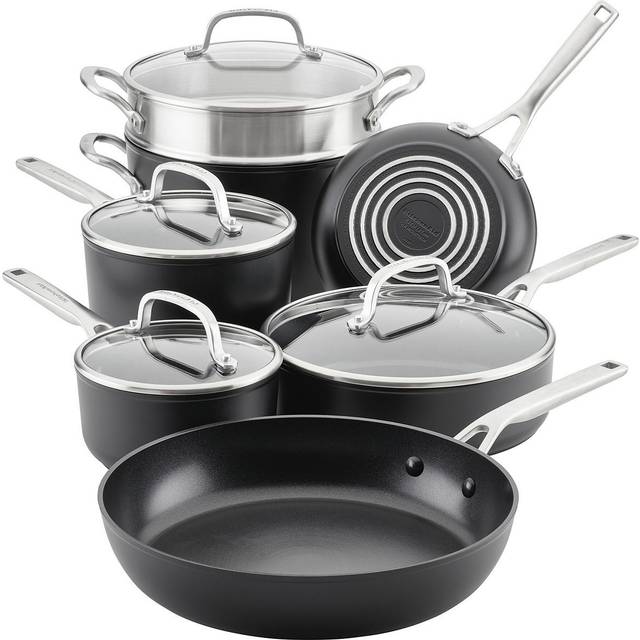 Hard-Anodized Induction 11-Piece Nonstick Cookware Set
