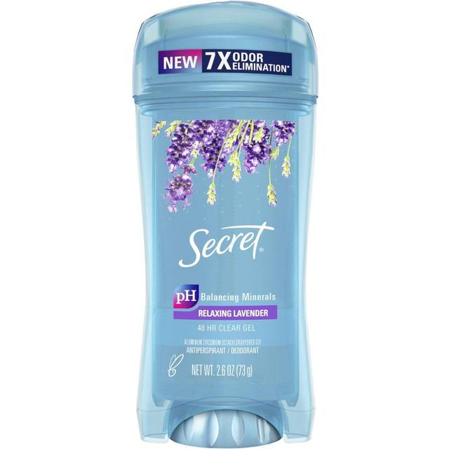 Secret Clear Gel and Deodorant for Women, Refreshing Lavender, 2.6 oz each, Pack of 2