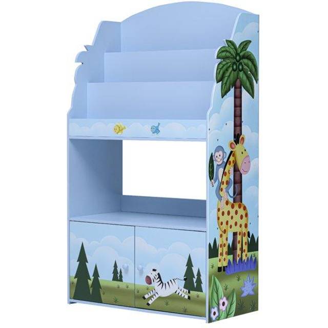 Fantasy Fields Sunny Safari Kids 3-Tier Wooden Bookcase & Storage Multi TD-13394SS