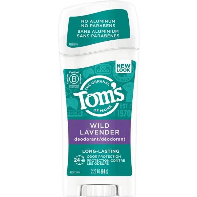 Tom's of maine natural long-lasting deodorant stick lavender 2.25 oz (pack of 2