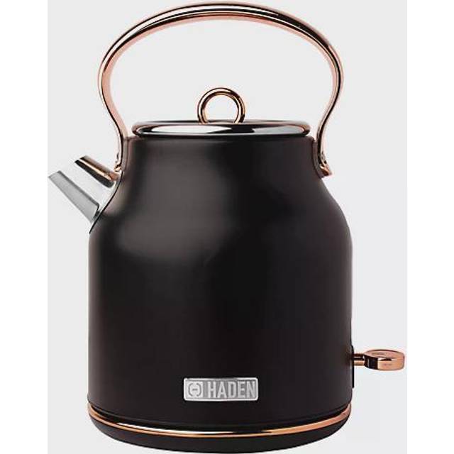 Haden Heritage Black & Gold Kettle, Black