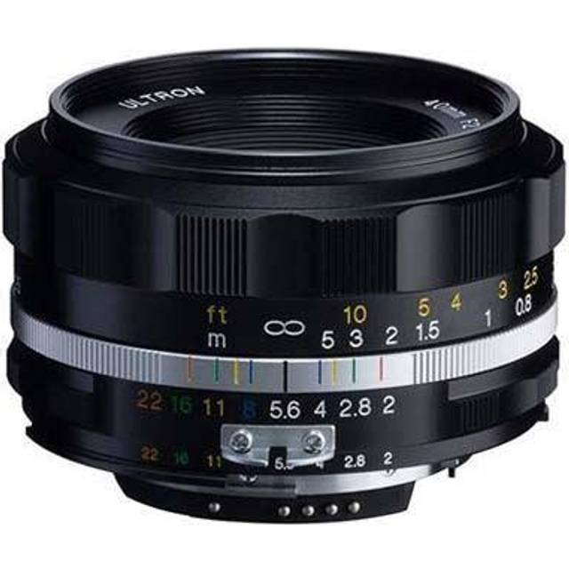 Voigtlander 40mm f2 SL II-S Ultron Lens - Nikon F Fit - Silver - Sliver