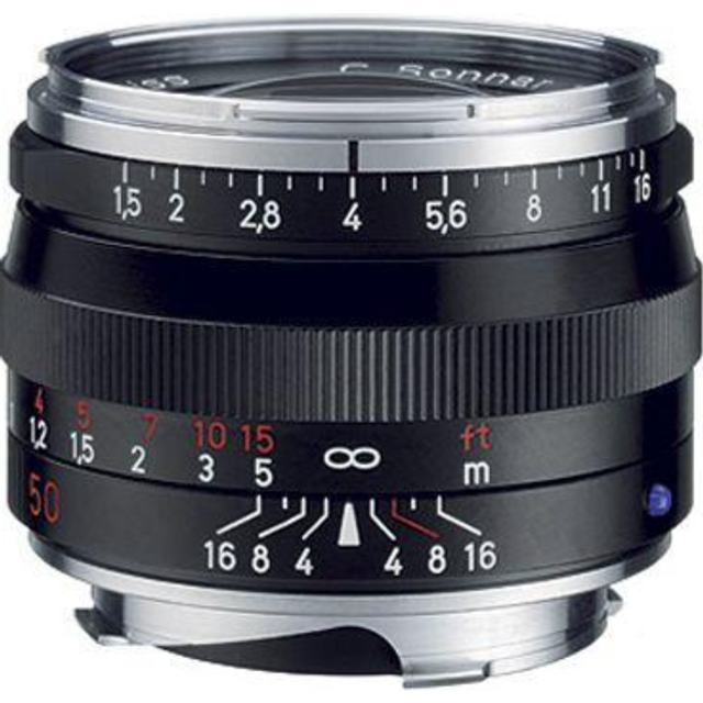 Used Zeiss C Sonnar T* 50mm f/1.5 ZM Lens Silver Leica M