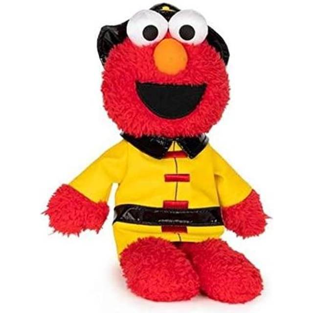 gUND Sesame Street Official Firefighter Elmo Muppet Plush Premium Plush Toy for Ages 1 & Up RedYellow 13A