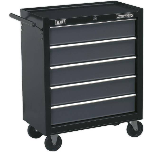Sealey Rollcab 5 Drawer with Ball Bearing Slides - Black/Grey