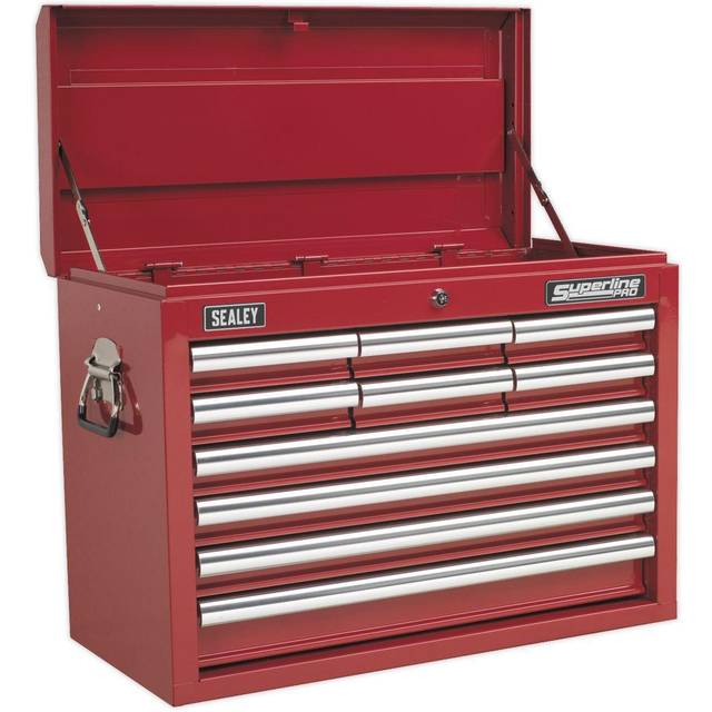 Sealey Topchest 10 Drawer with Ball Bearing Slides - Red