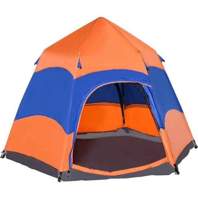 Outsunny Hexagon Adventure Tent - Perfect For 6 Campers! | Wowcher