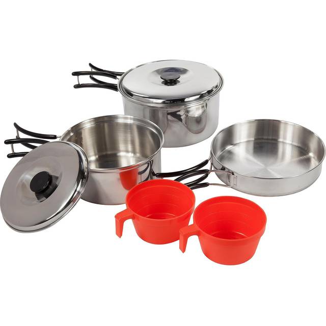 Regatta Compact Steel Cook Set - Silver