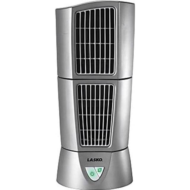 Tower Fan With Led Lights - Dual Speed & Usb Powered | Wowcher - White