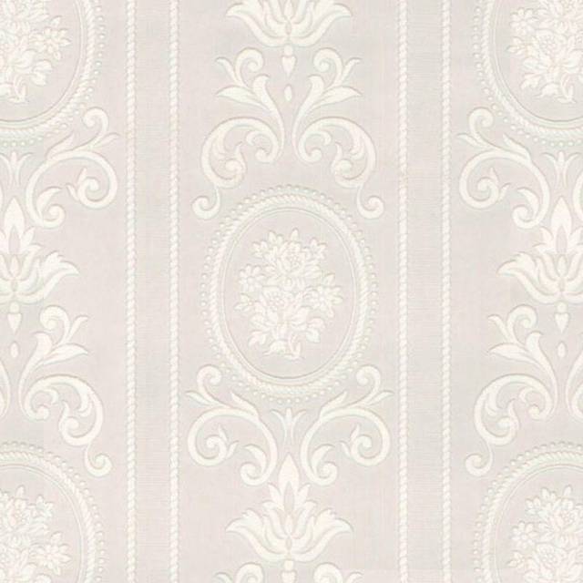 SUPERFRESCO COLOURS SUPERFRESCO WHITE SFW CAMEO STRIPE WALLPAPER, White