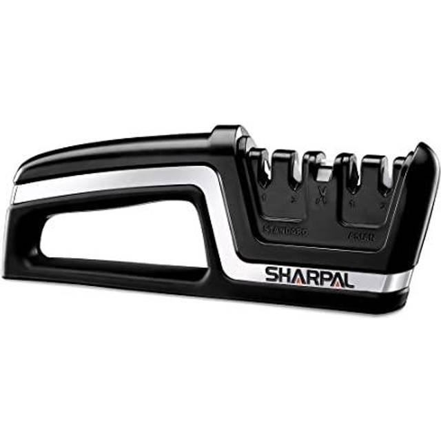 Sharpal Knife and Scissors Sharpener 3-in-1 Hand Tool W/ Tungsten Carbide Ceramic