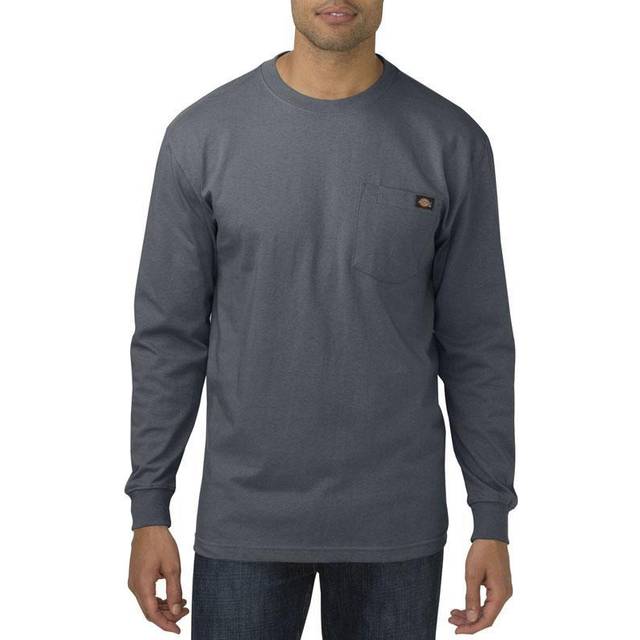 Dickies Navy Pocket Tee Long Sleeve Male - 2XL