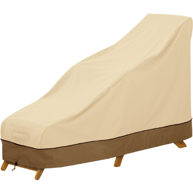 Classic Accessories Veranda WaterResistant 65 Inch Steamer Patio ChaiseDeck Chair Cover  Chaise Lounge Covers Outdoor