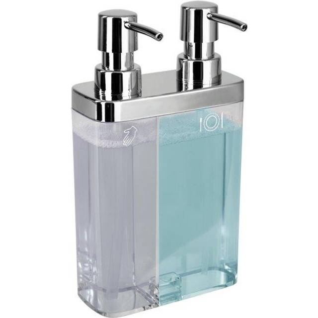 Kitchen Details Bathroom and Kitchen, in Clear Dual Pump Soap & Lotion Dispenser