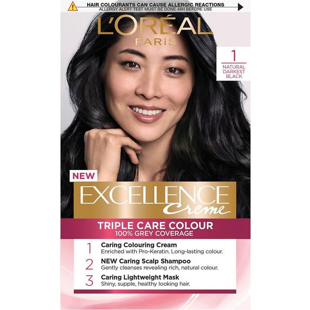 Excellence Crème 1 Natural Darkest Black Hair Dye