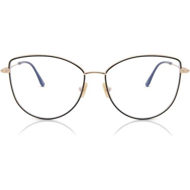 TOM FORD Kvinna FT5667-B 5 Optiska bågar Metall Svart Cat Eye Normal Blå anti -ljus - för PC