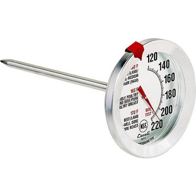 Escali AH1 Oven Safe Meat Thermometer, Silver, 1 Count, Stainless Steel