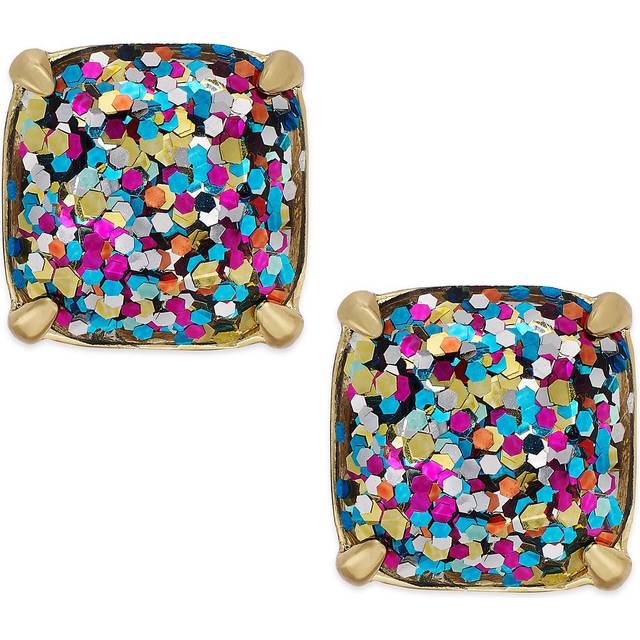 Kate Spade New York Women's Small Square Stud Earrings - Multi Glitter