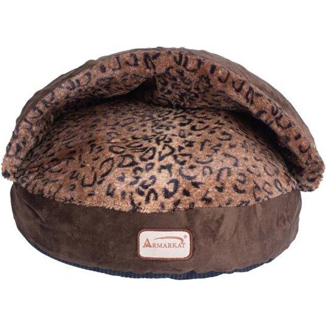 Armarkat Cat Bed, Mocha and Leopard