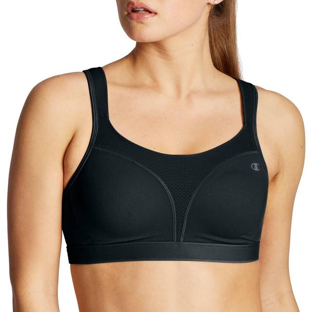 Champion womens Spot Comfort Full Support Sports Bra  Black  40D US