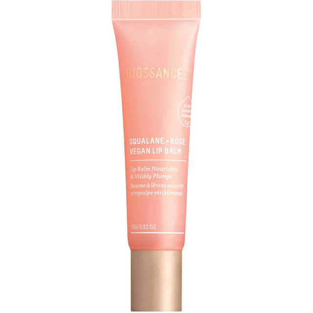 Biossance Squalane + Rose Vegan Lip Balm 15g
