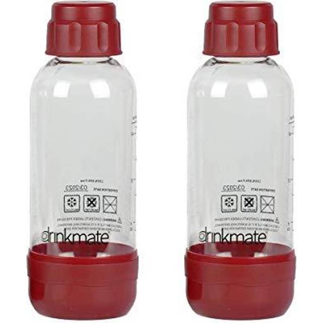 Drinkmate carbonation Bottles (2 Pack) (05L, Red)