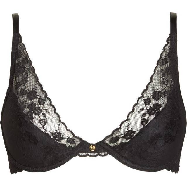 Cherry Blossom Convertible Underwire Bra - BLACK - 36D EU (36D US)