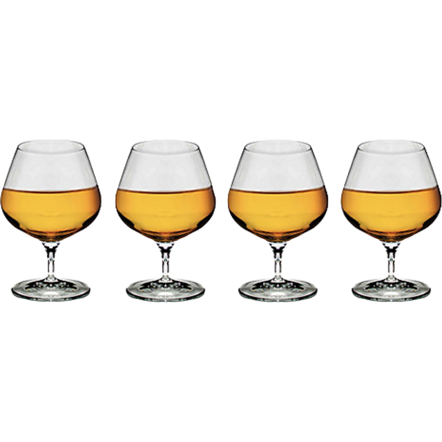 Luigi Bormioli Michelangelo Cognac Glass, Set of 4, 395ml, Clear