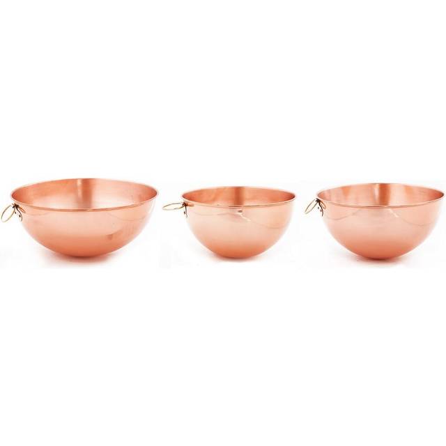Old Dutch Beating Bowls  5 Qt  4.5Qt  2 Qt  Copper