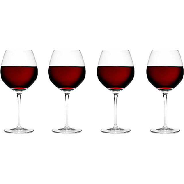 Luigi Bormioli Crescendo Bourgogne Glasses Set 660 ml Glassware - Pack of 4