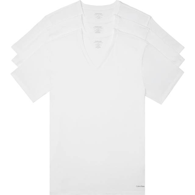 Calvin Klein Men's Cotton Classics Multipack V Neck T-Shirts