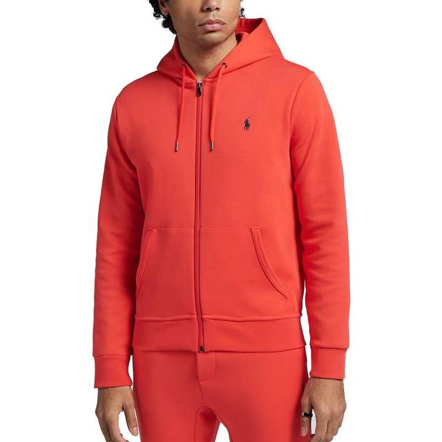 Polo ralph lauren double knit tech zip hoodie sweater sweatshirt pullover m