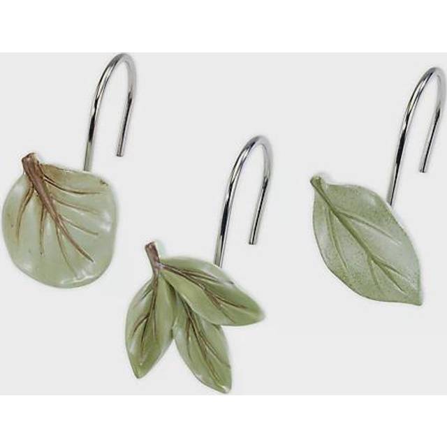 Avanti Linens - Shower Curtain Hooks  Fall Inspired Home Decor  Set of 12 (Ombre Leaves Collection)