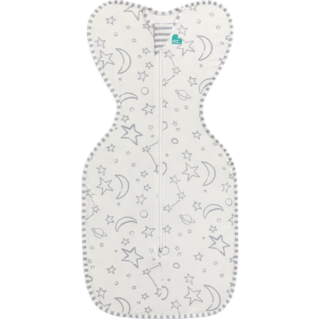 Love To Dream Stage 1 Swaddle Up™ Bamboo Original (Size: Small, Colour: Cream Moon & Stars)